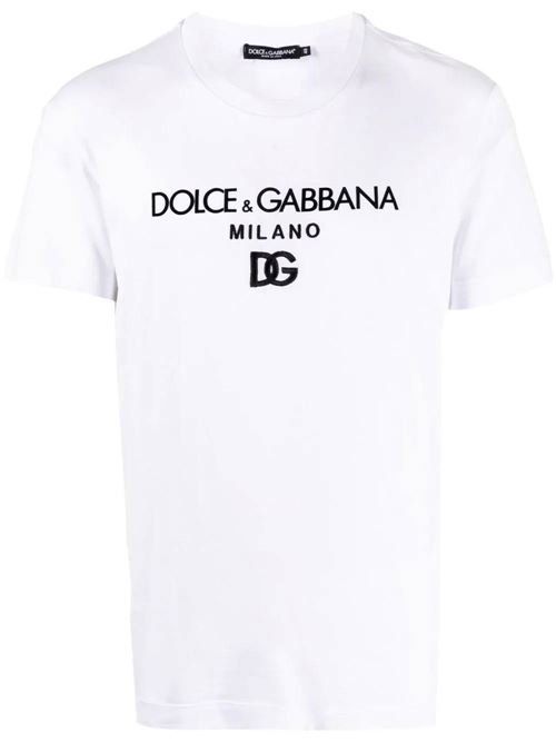 T-shirt con logo DG Essentials Dolce & Gabbana | G8PD7ZG7B9XW0800